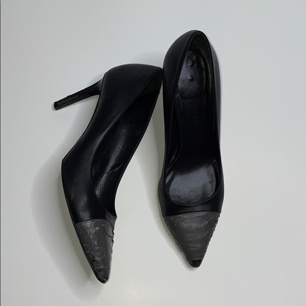 Saint Laurent, Python Toe Janis Pumps - image 4